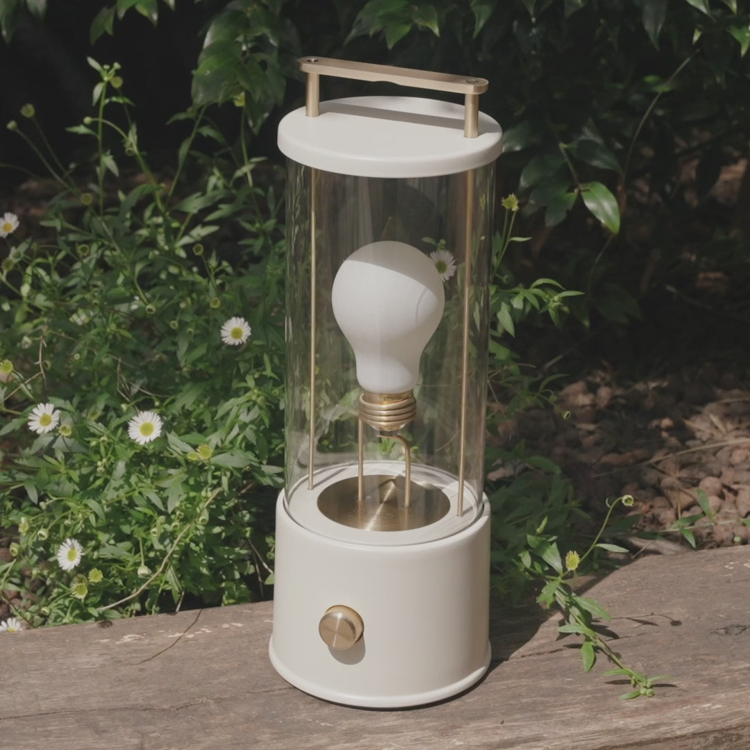 The Muse Portable Lamp in Candlenut White | Table Lamps | Tala