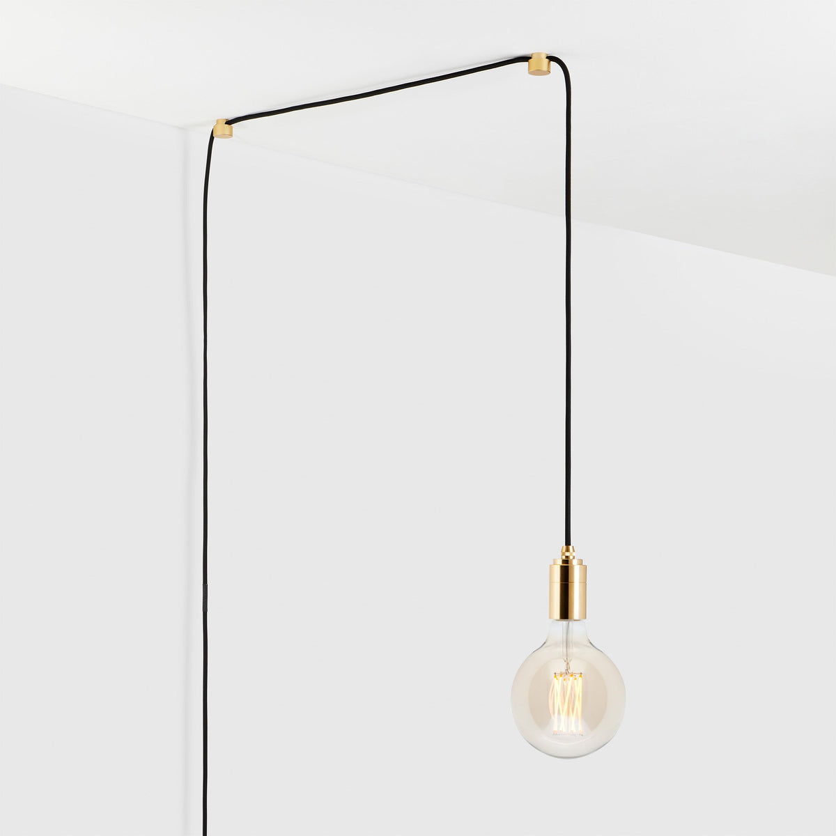 Gaia Brass Plug in Pendant Light in Brass Pendant Lights Tala Tala US