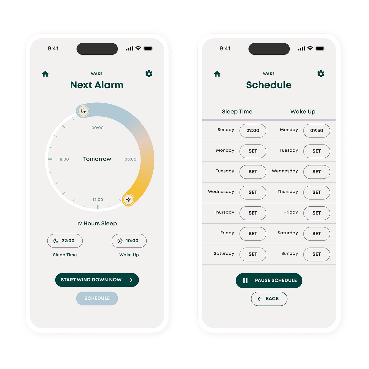 Control your Tala Wake Sleep Lamp via app – Set wake and sleep lighting, adjust brightness and schedule