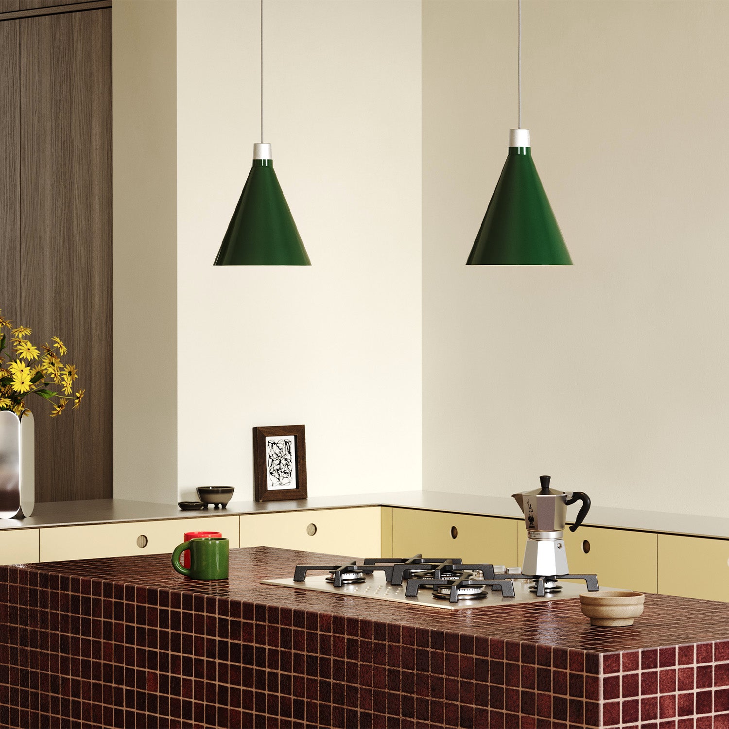 Green pendant light sales
