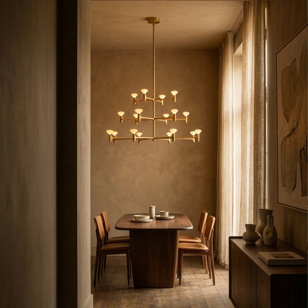 Root Chandelier over Dining Table