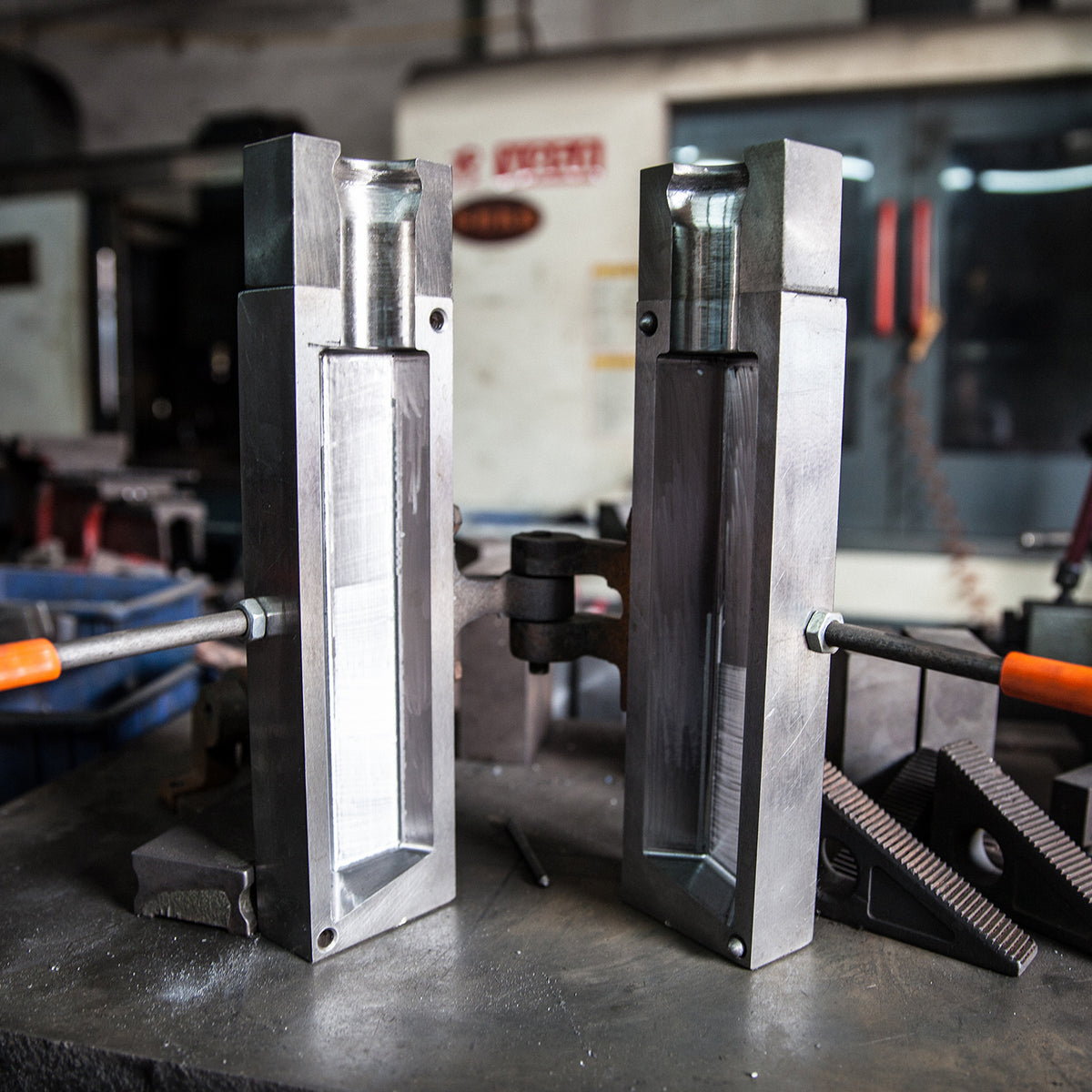 Tala Custom Basalt Mould in Progress – Handcrafted Process for Unique Lighting Design