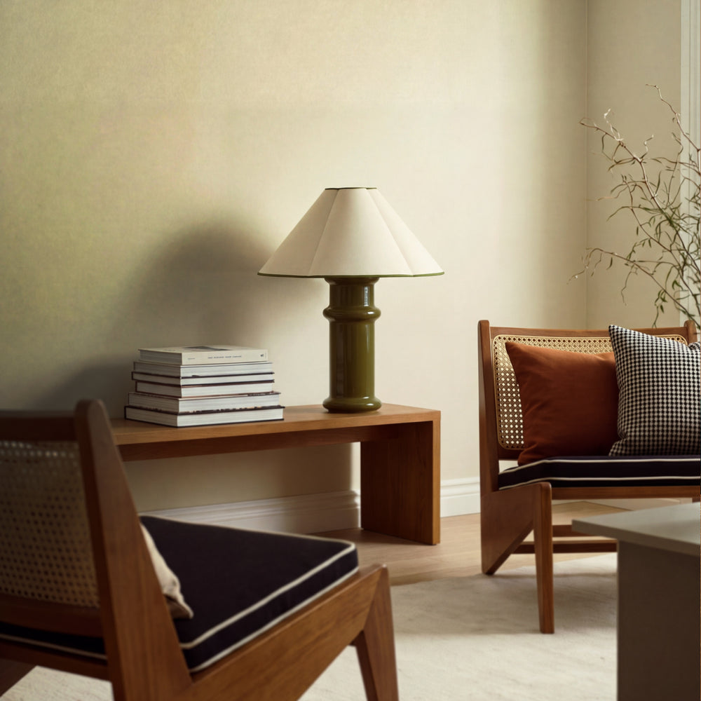 Heath Table Lamp On Bench