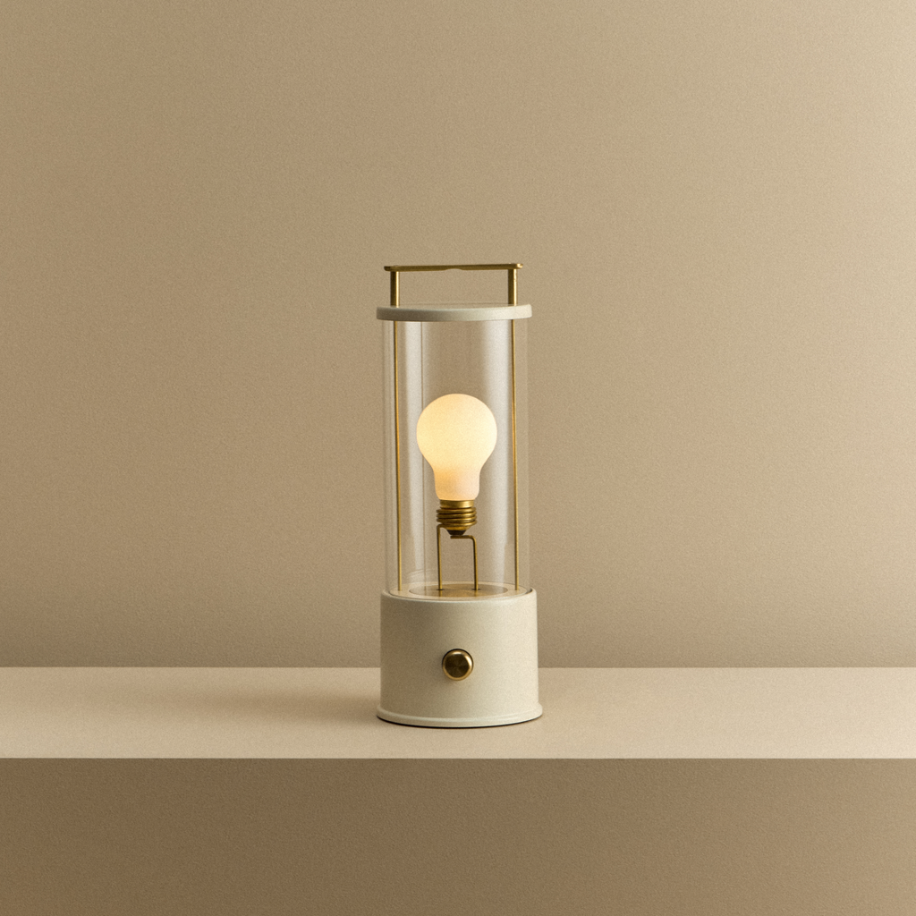 The Muse Portable Lamp in Candlenut White | Table Lamps | Tala
