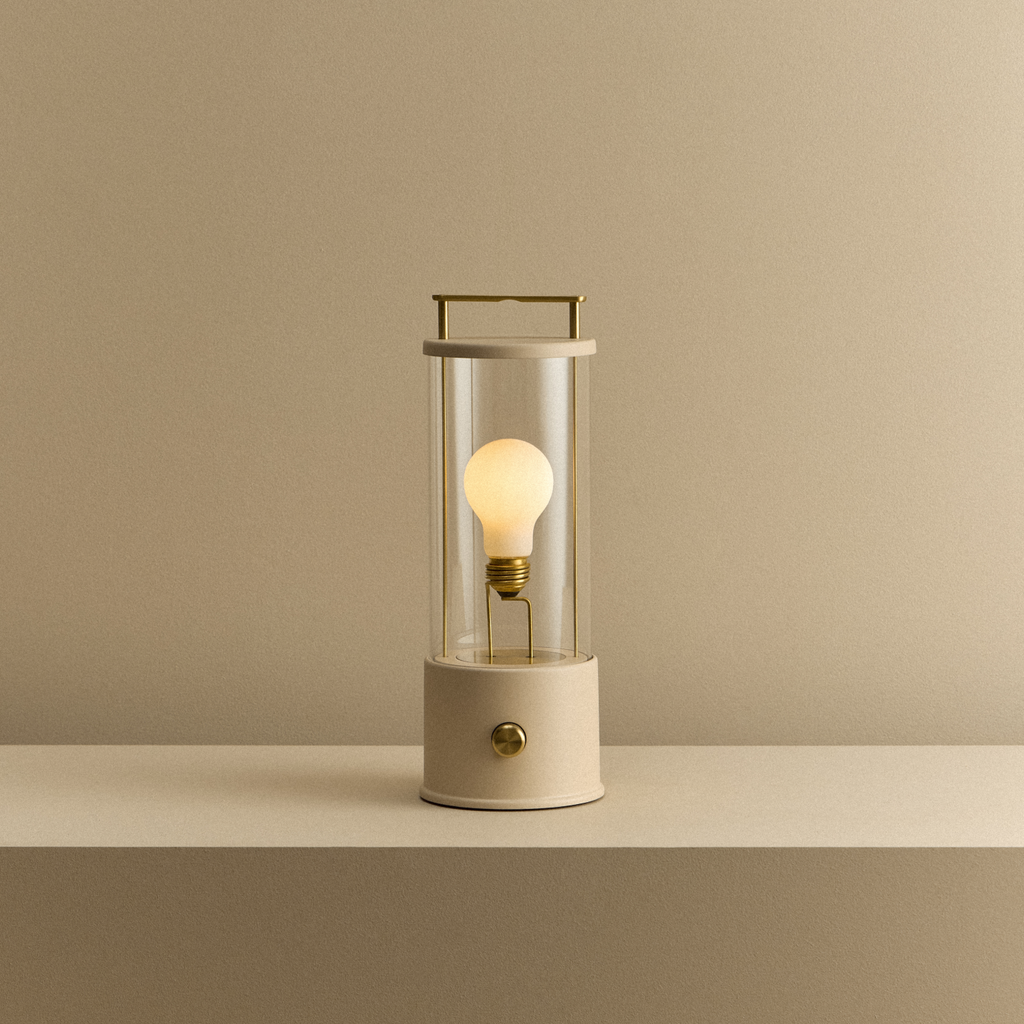 The Muse Portable Lamp in Setting Plaster Pink | Portables | Tala