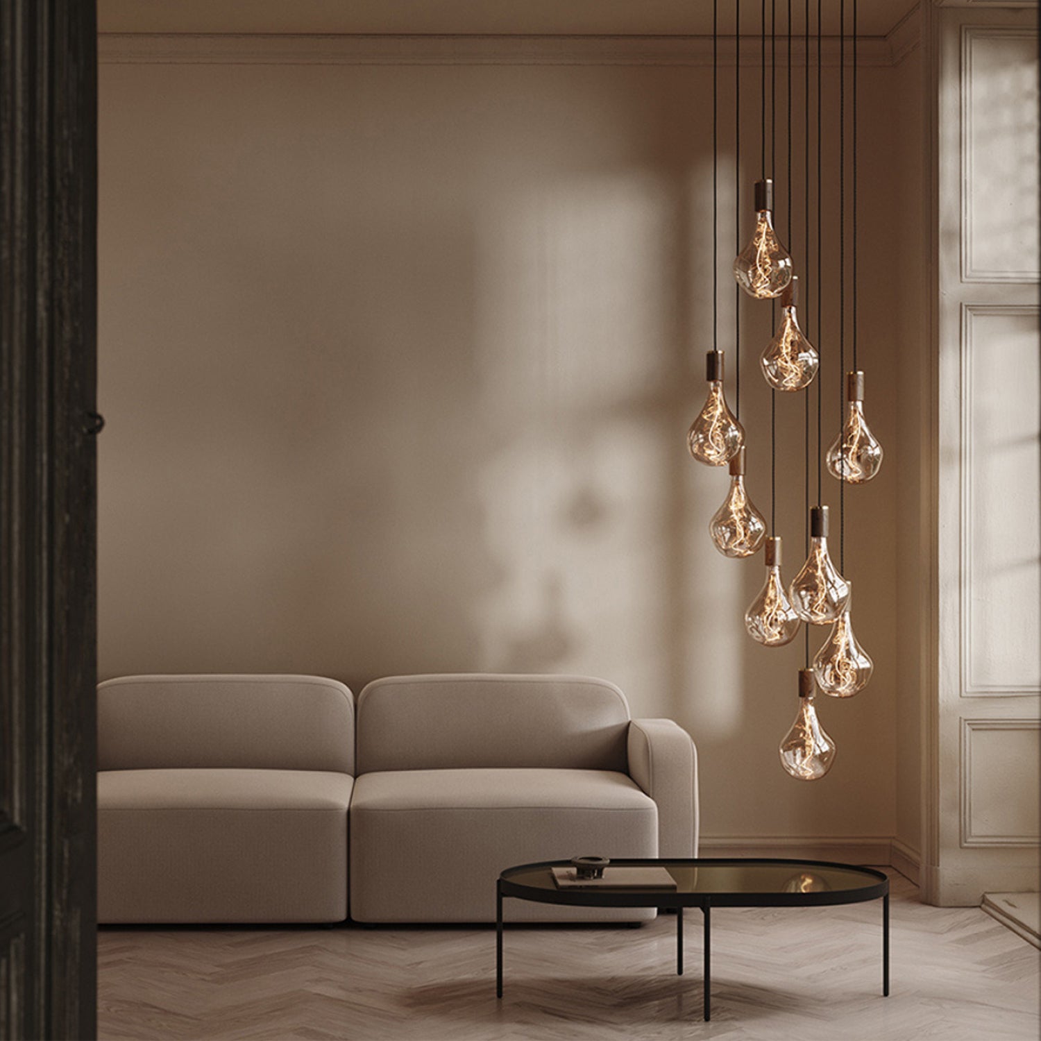 Nine Pendant in Walnut + Voronoi II | Ceiling Lights | Tala – Tala US