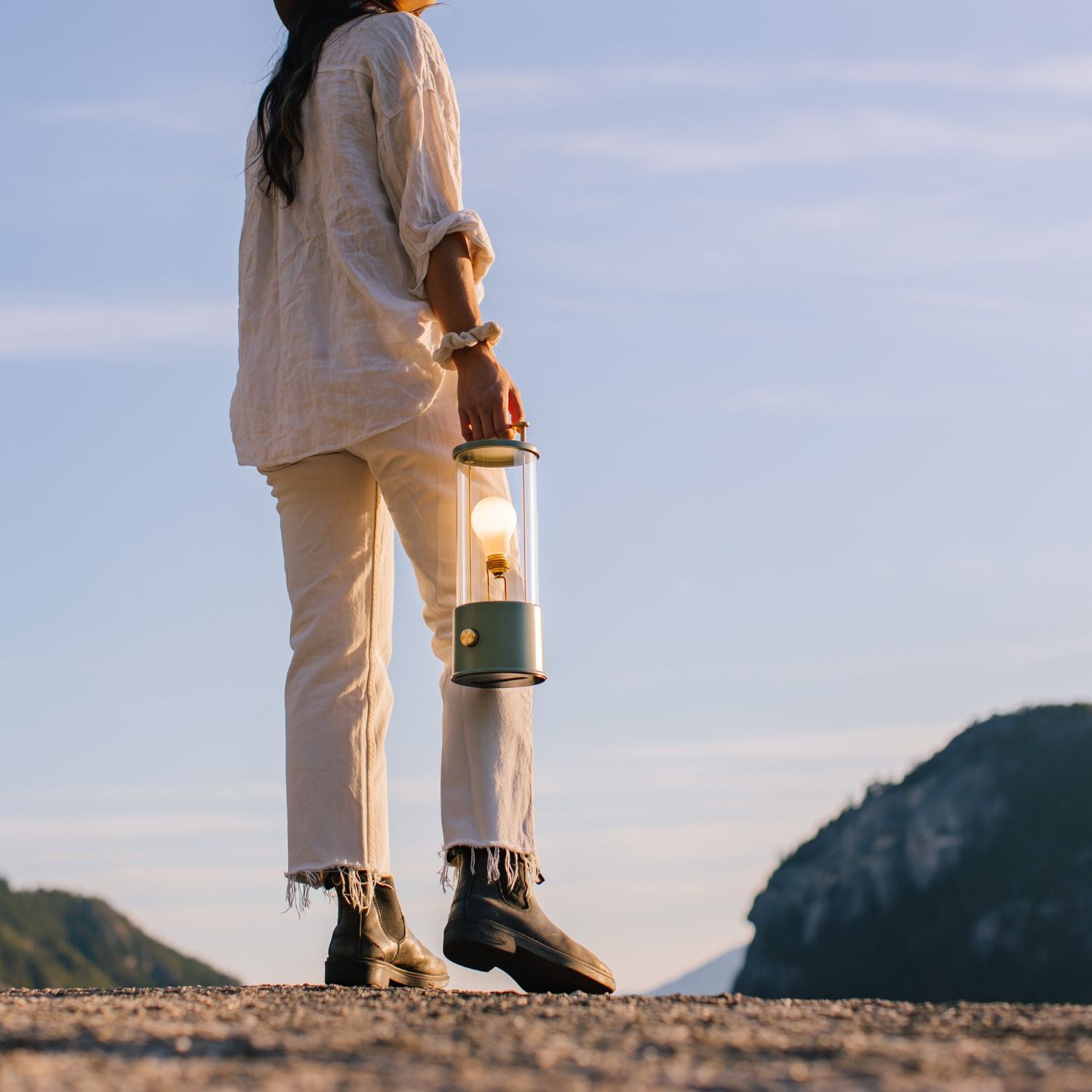 The Muse Portable Lamp in Pleasure Garden Green | Table Lamps