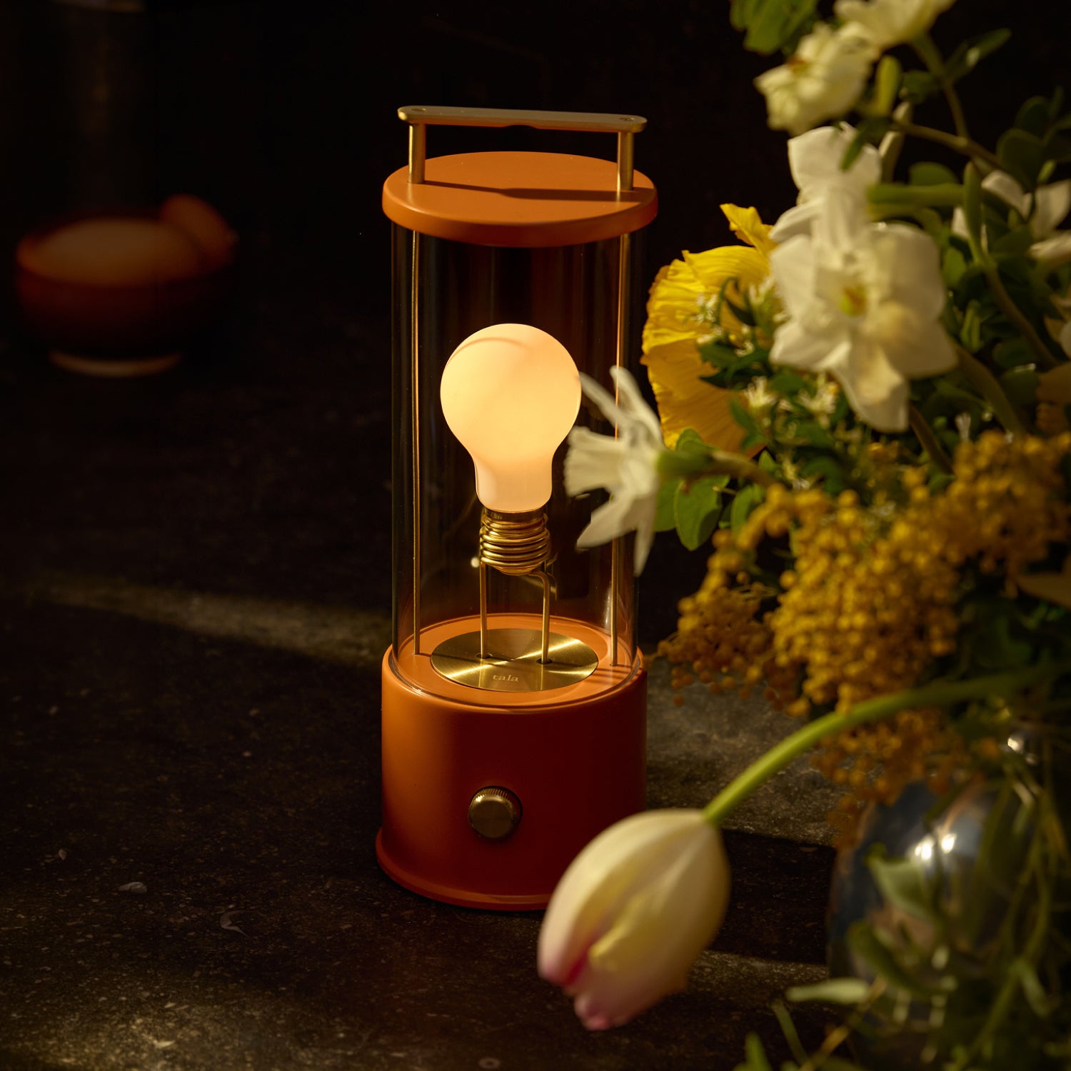 The Muse 2.0 Portable Lamp in Claycourt Orange | Table Lamps