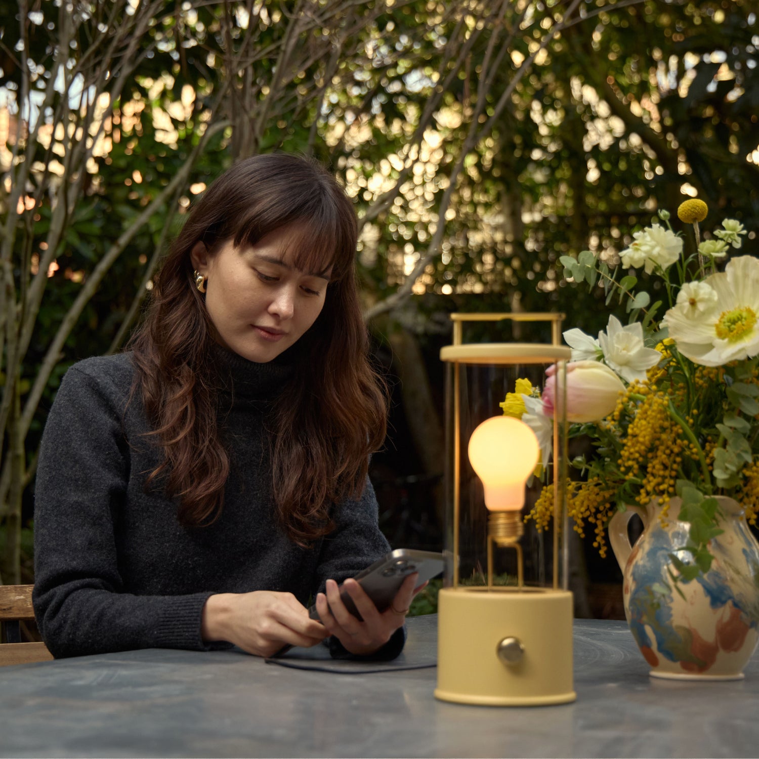 The Muse 2.0 Portable Lamp in Claycourt Orange | Table Lamps