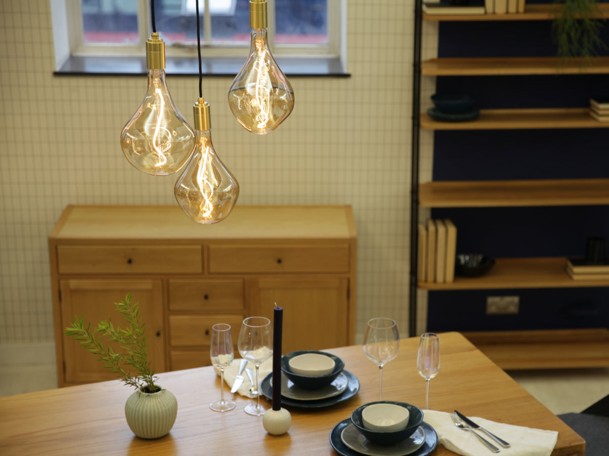 Triple Pendant in Brass + Voronoi II | Ceiling Lights | Tala – Tala US