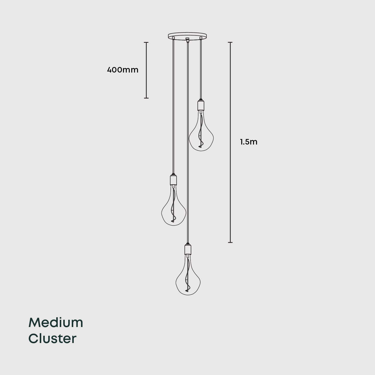 照明 LED対応 3灯 LAMP by 2TONE 3BULB PENDANT 001768 LAMP by 2TONE 3BULB PENDANT LIGHT （電球あり） | BRID