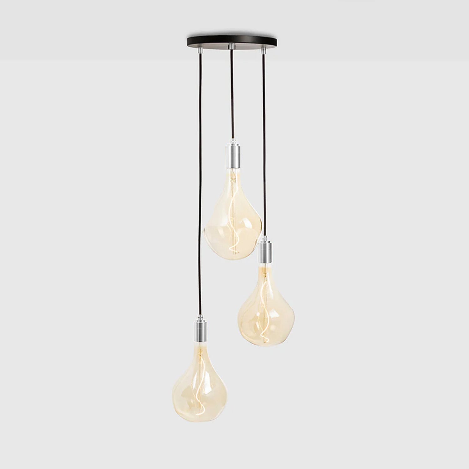 Triple Pendant in Stainless Steel + Voronoi III - Thumbnail 2