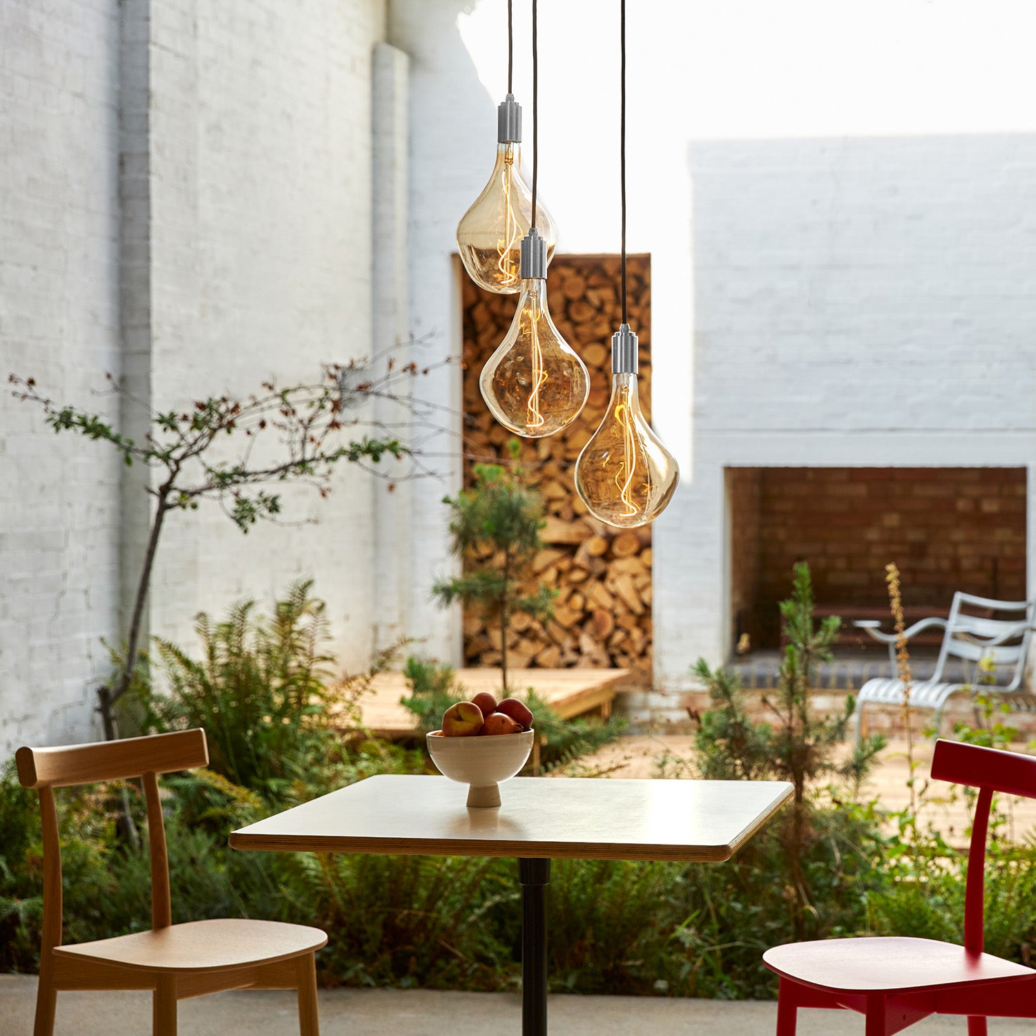 Triple Pendant in Stainless Steel + Voronoi III - Thumbnail 4