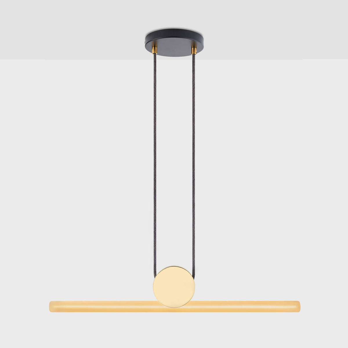 Detail shot of Tala Kilter Pendan light showcasing its clean, modern aesthetic.