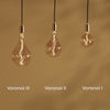 Nine Pendant in Brass Voronoi II - video 2