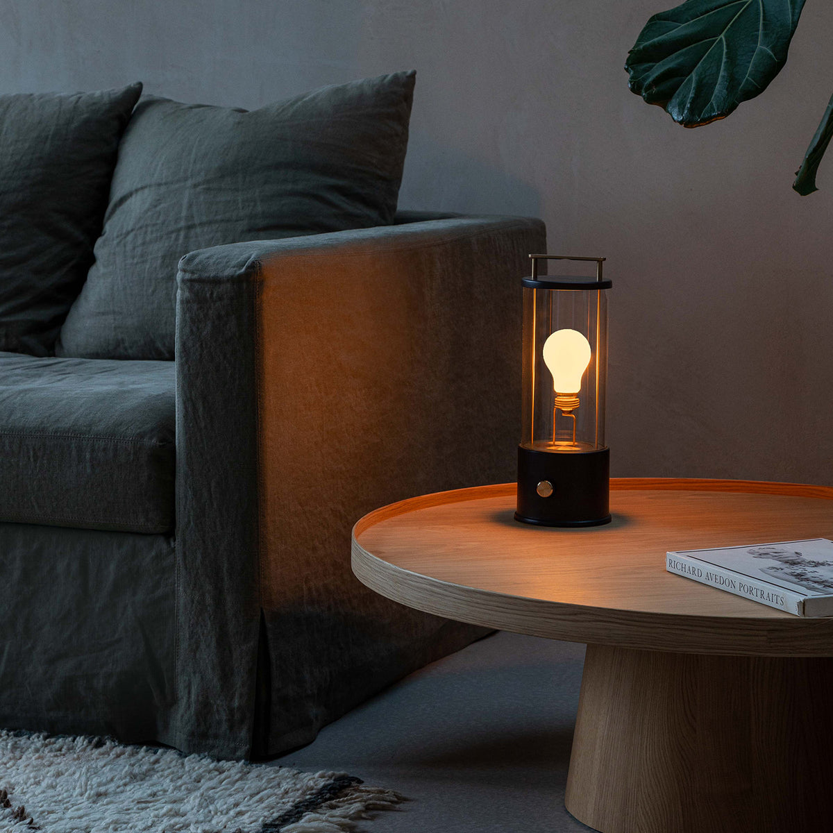 Lifestyle photo of Tala Muse Portable lamp, one of our best-selling pendants.