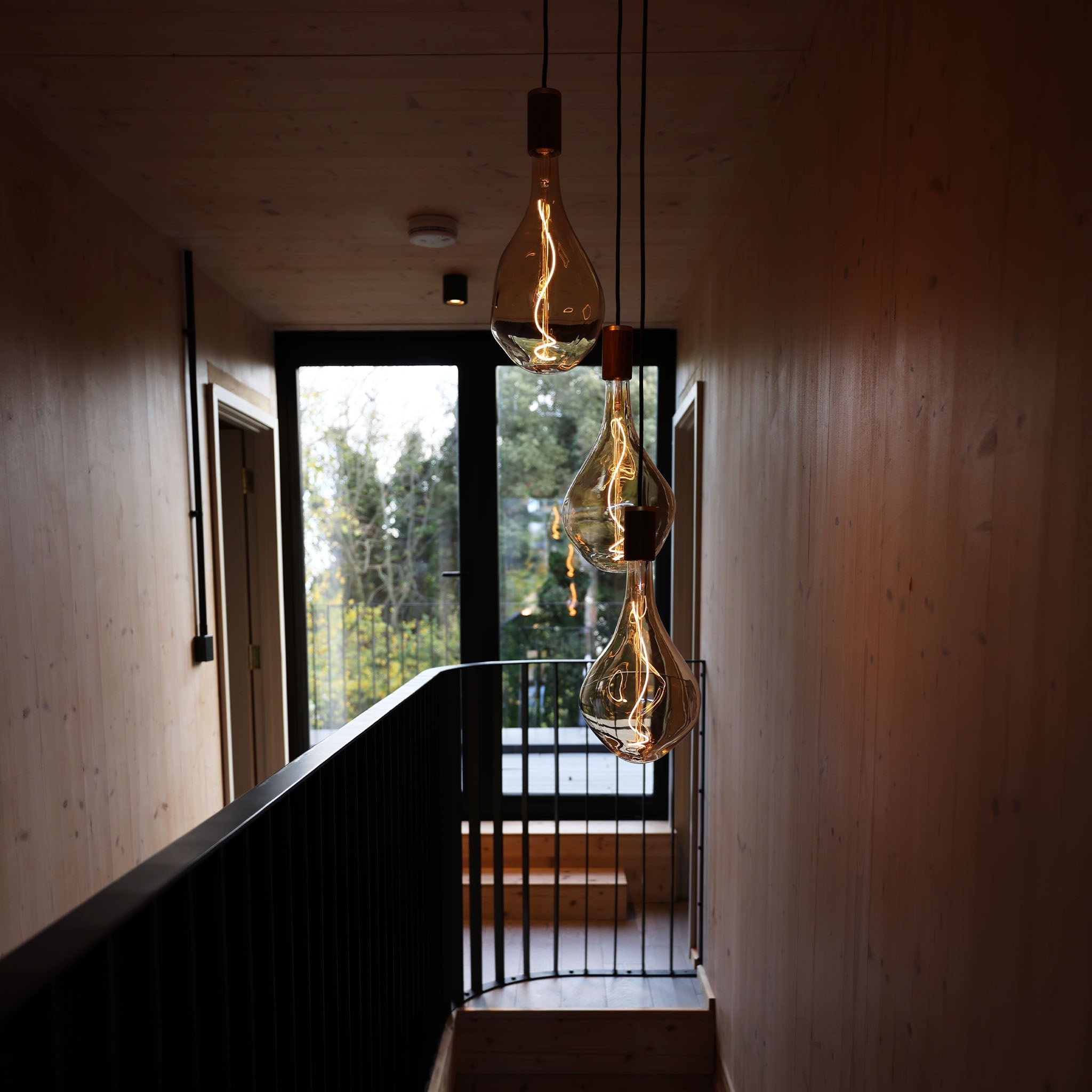 Triple Pendant in Graphite + Voronoi III - Thumbnail 2