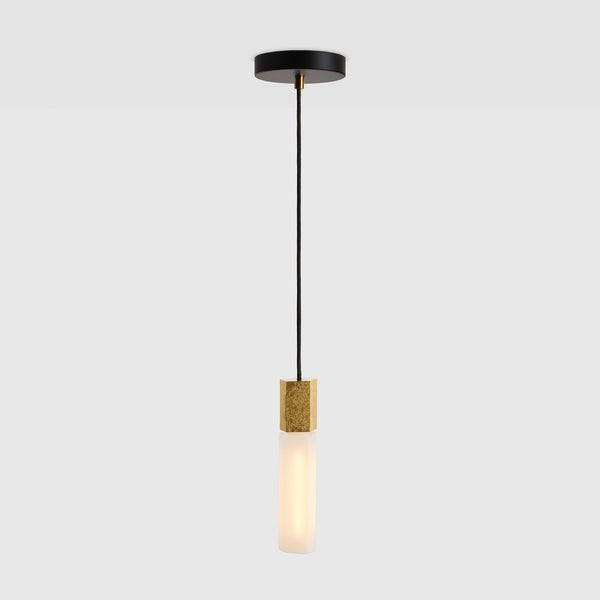 Basalt Single Pendant in Brass Designer LED Lighting Pendant Lights Tala Tala US