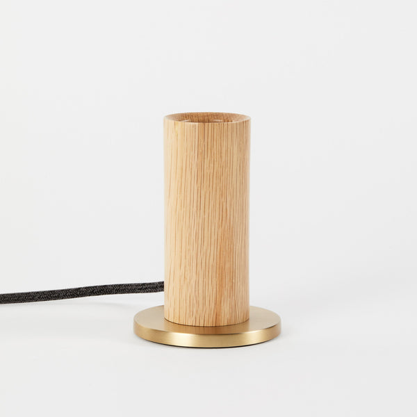 Knuckle Table Lamp in Oak Oak Walnut and Blackened E26 Dimmable Table Lamps Tala Tala US