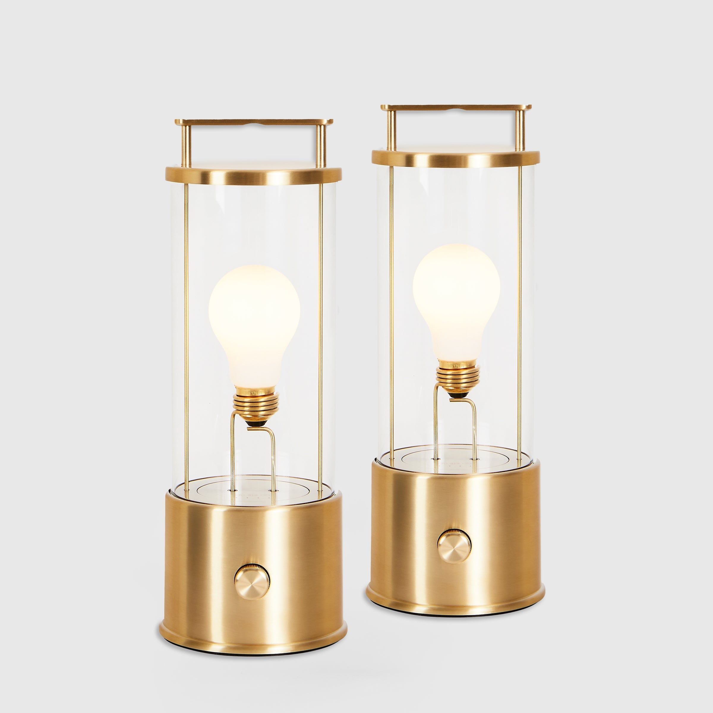 The Muse Portable Lamp in Solid Brass