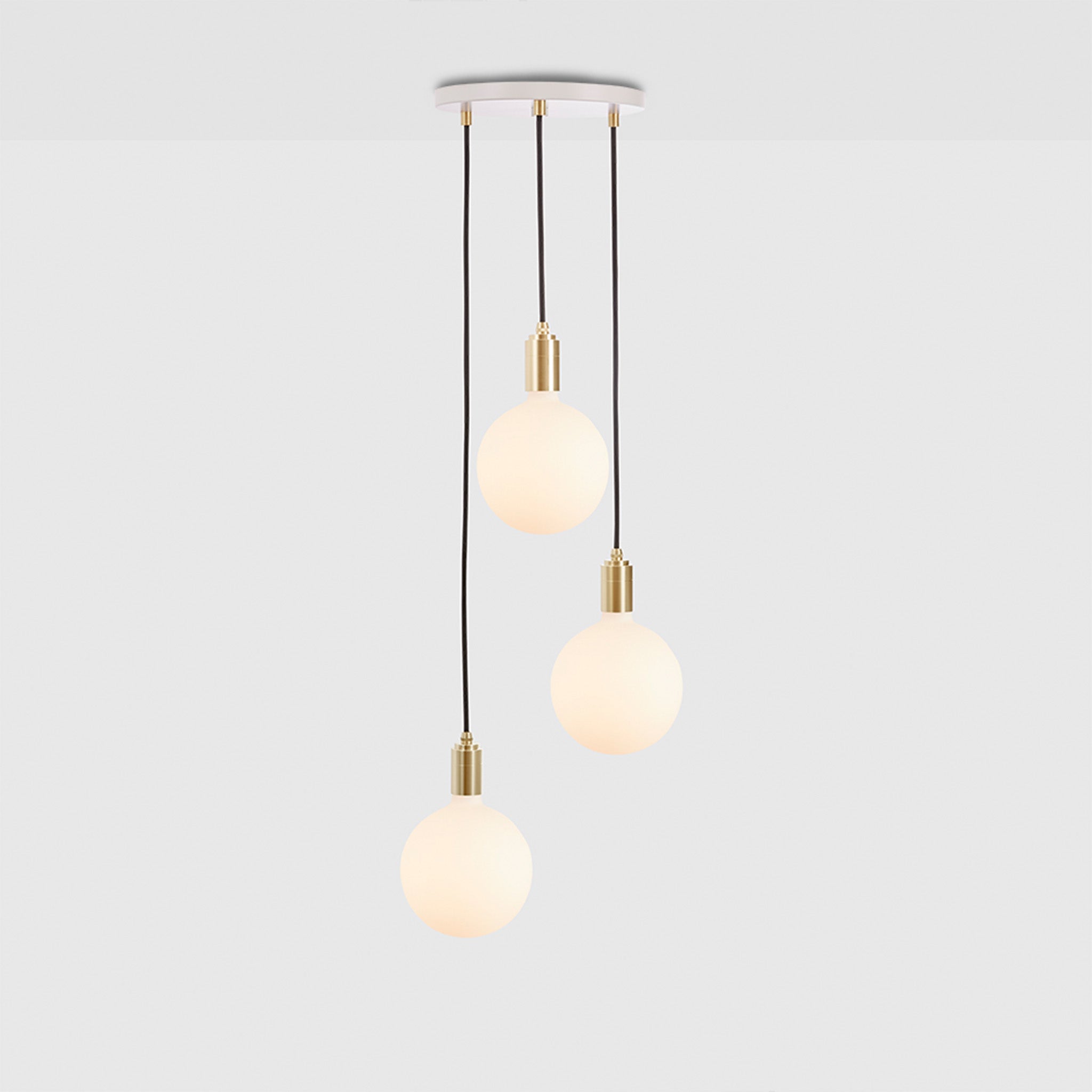 Triple Pendant in Brass Sphere IV Ceiling Lights Tala Tala US