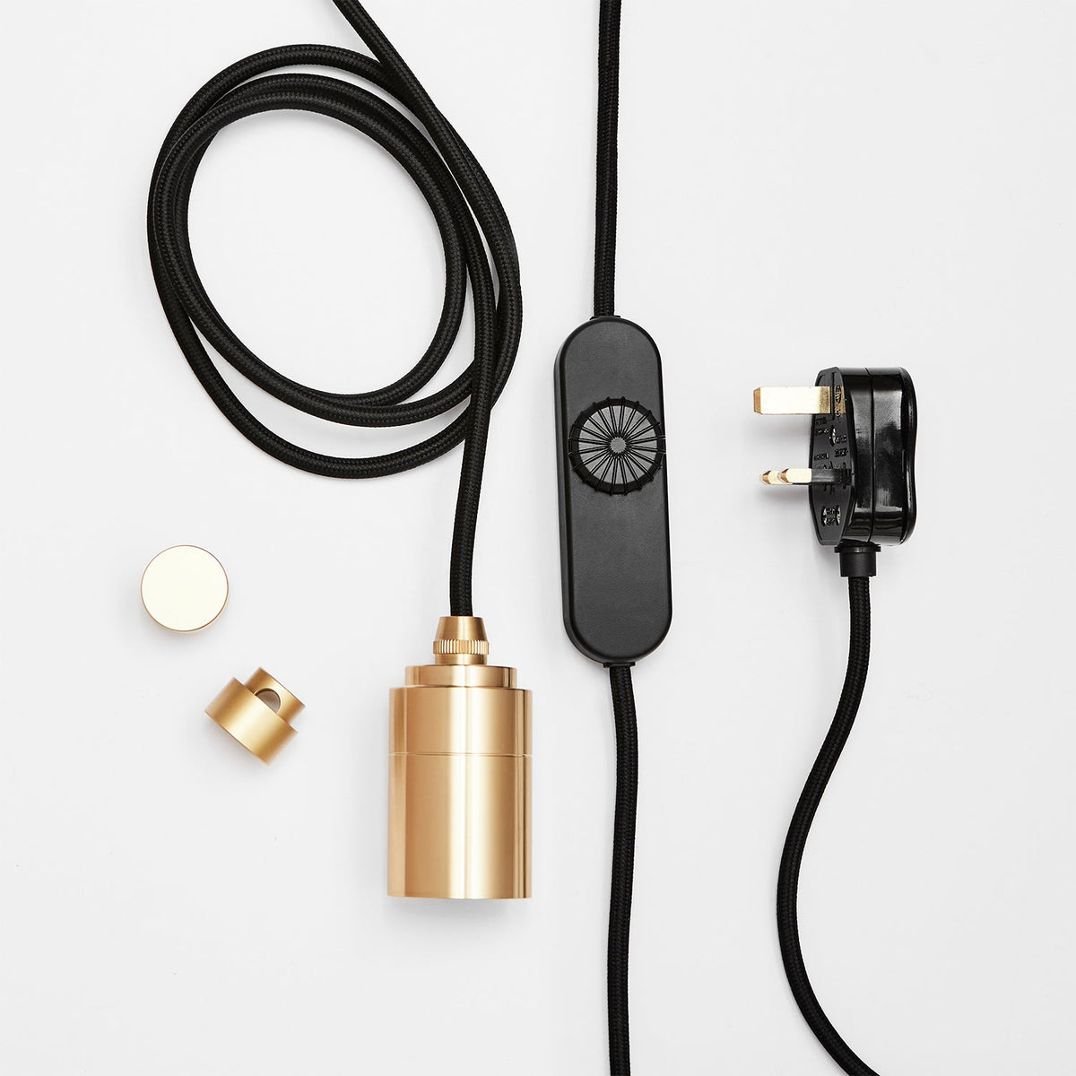 Detail shot of Tala plug-in pendants, highlighting individual parts and sleek plug-and-play design.