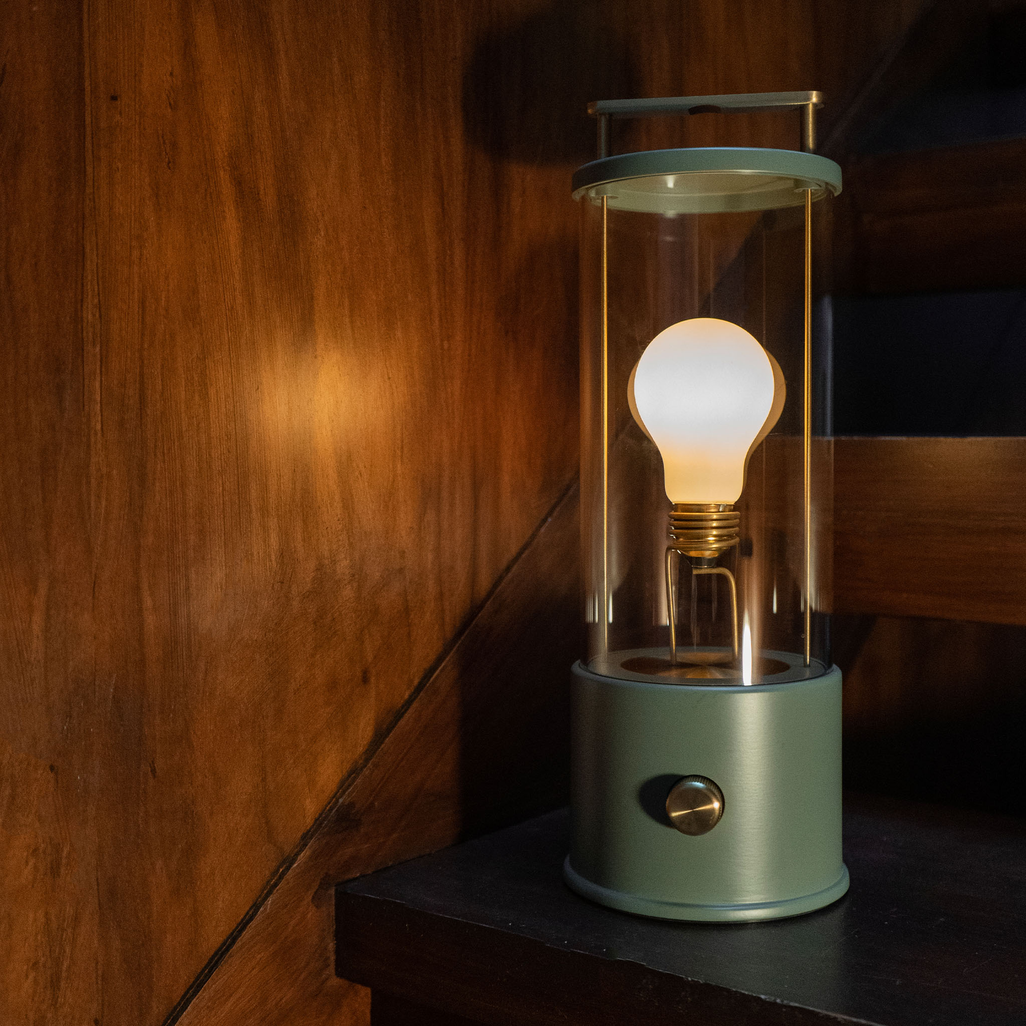 The Muse Portable Lamp in Pleasure Garden Green | Table Lamps