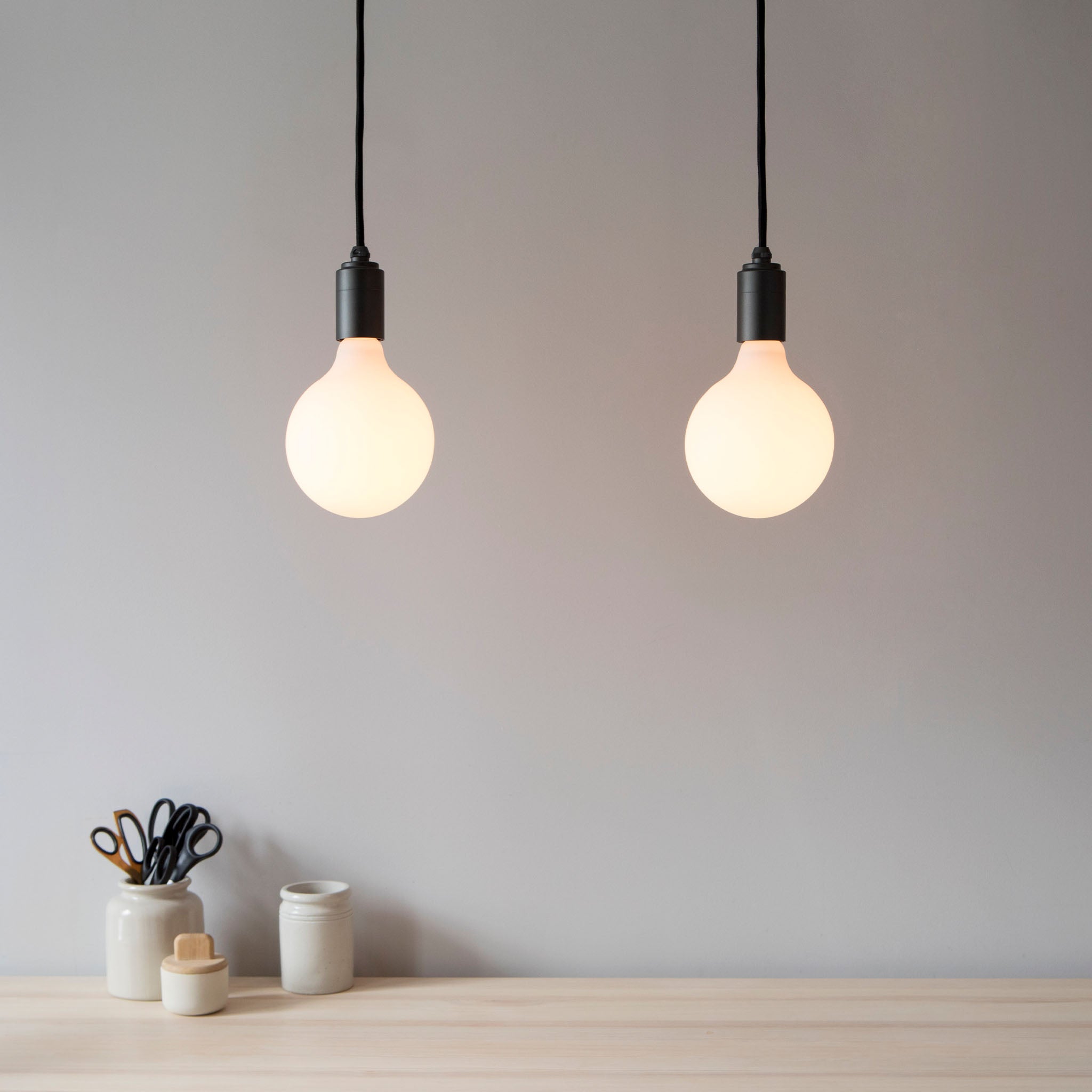 Porcelain III Pendant Light in Graphite Designer LED Pendant Lighting Tala Tala US