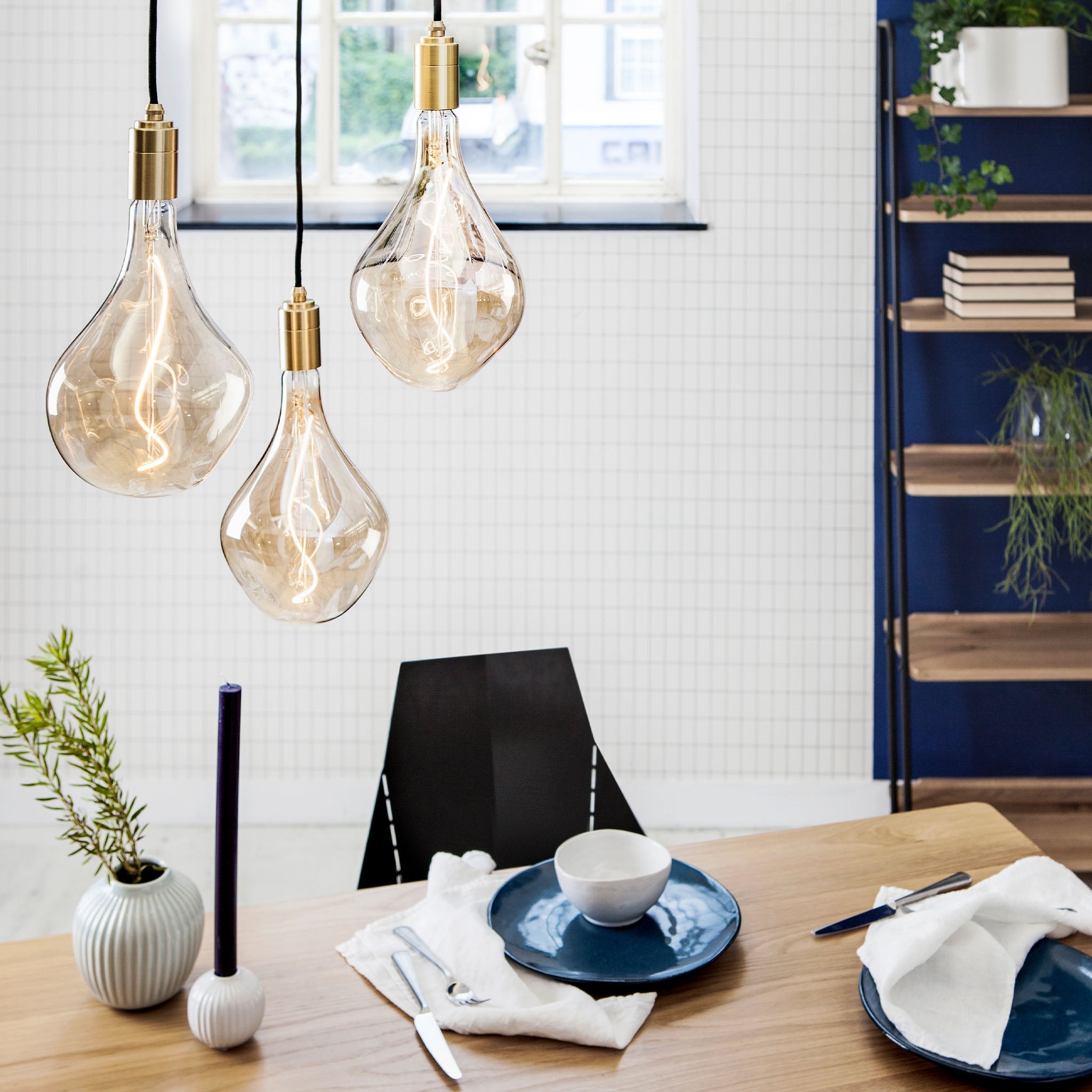 Triple Pendant in Brass + Voronoi II | Ceiling Lights | Tala – Tala US