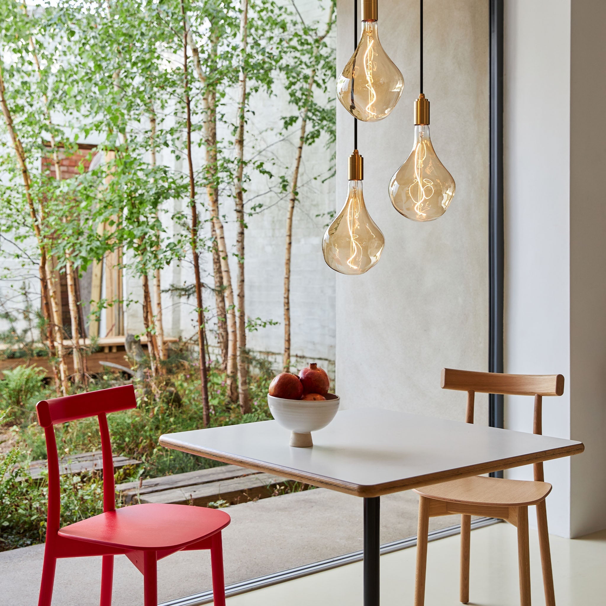 Triple Pendant in Brass Voronoi II Ceiling Lights Tala Tala US